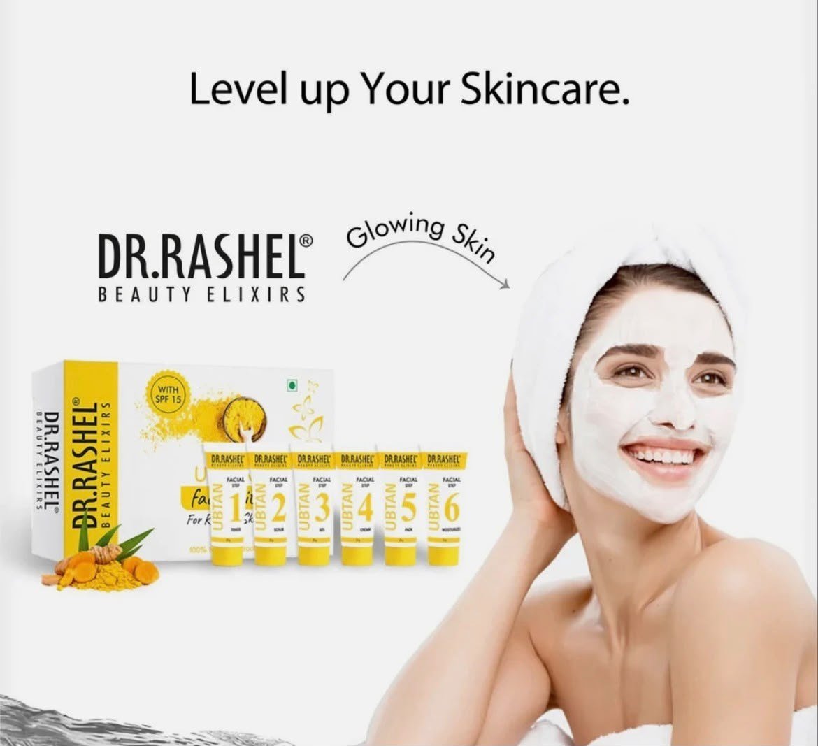 DR.RASHEL Ubtan Facial Kit For Glowing Skin Parlour Like Shine at Home- 140g thumbnail
