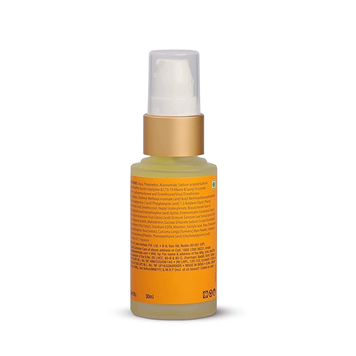 Lotus Herbals Radiance Boost Ubtan Face Serum SPF 20 For Reducing Dark Spot 30ml thumbnail