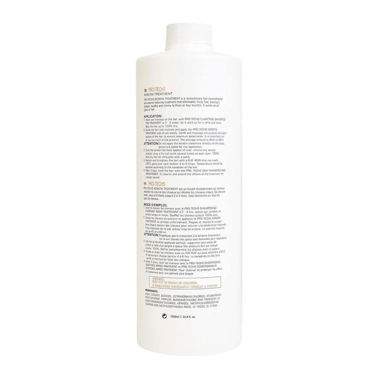 Pro Co Pro-Techs Complex Keratin Treatment Formaldehyde-Free, 1 L thumbnail