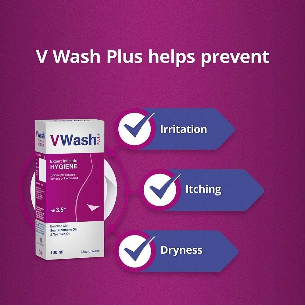 Vwash Plus Expert Intimate Hygiene with Tea Tree Oil for pH Balance thumbnail