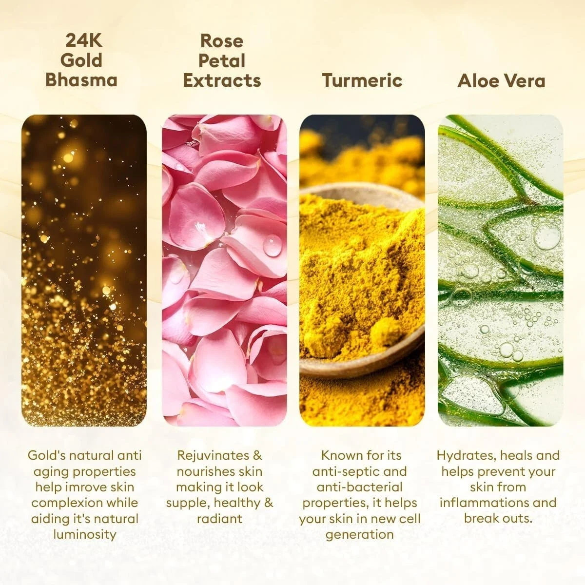 VLCC Gold Facial Kit + Free Rose Water Toner Cream 300gm ( Salon Series ) thumbnail