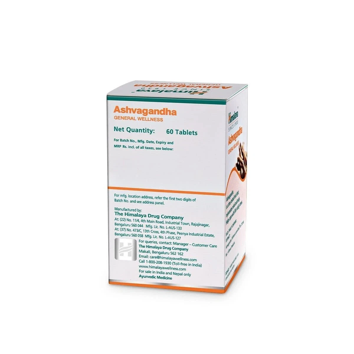 Himalaya Ashvagandha Stress Relief Rejuvenates Mind & Body 60 Tablets thumbnail