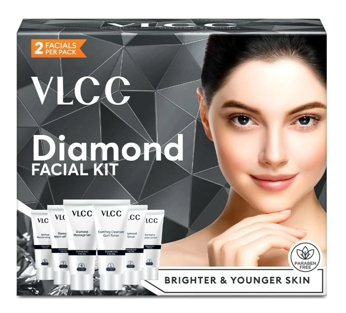 VLCC Natural Sciences Diamond Facial Kit - For Skin Polishing & Purification