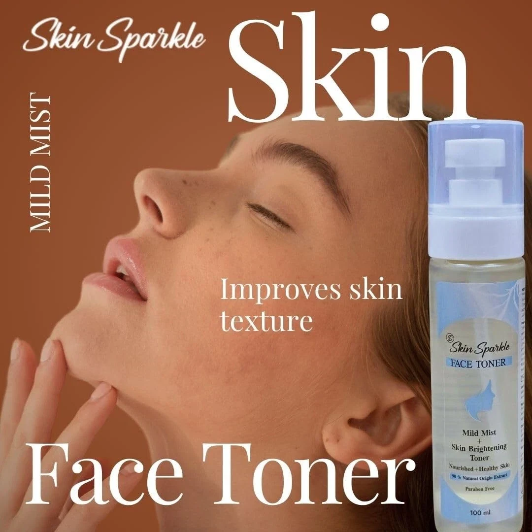 Skin Sparkle Face Toner Mild Mist With Skin Brightening Whitening Formula 100ml thumbnail