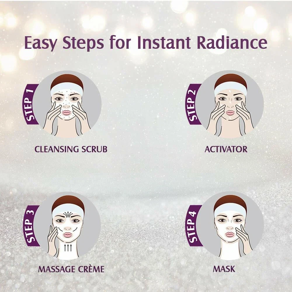 Lotus Herbals Radiant Diamond Facial Kit For Instant Radiance With Diamond Dust thumbnail