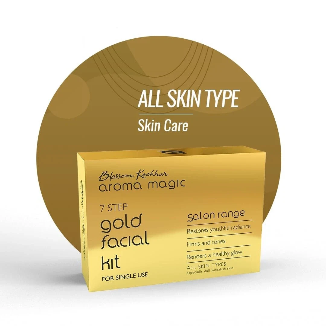 Aroma Magic Gold 7-step Facial Kit For Healthy & youthful glowing Skin 225g thumbnail