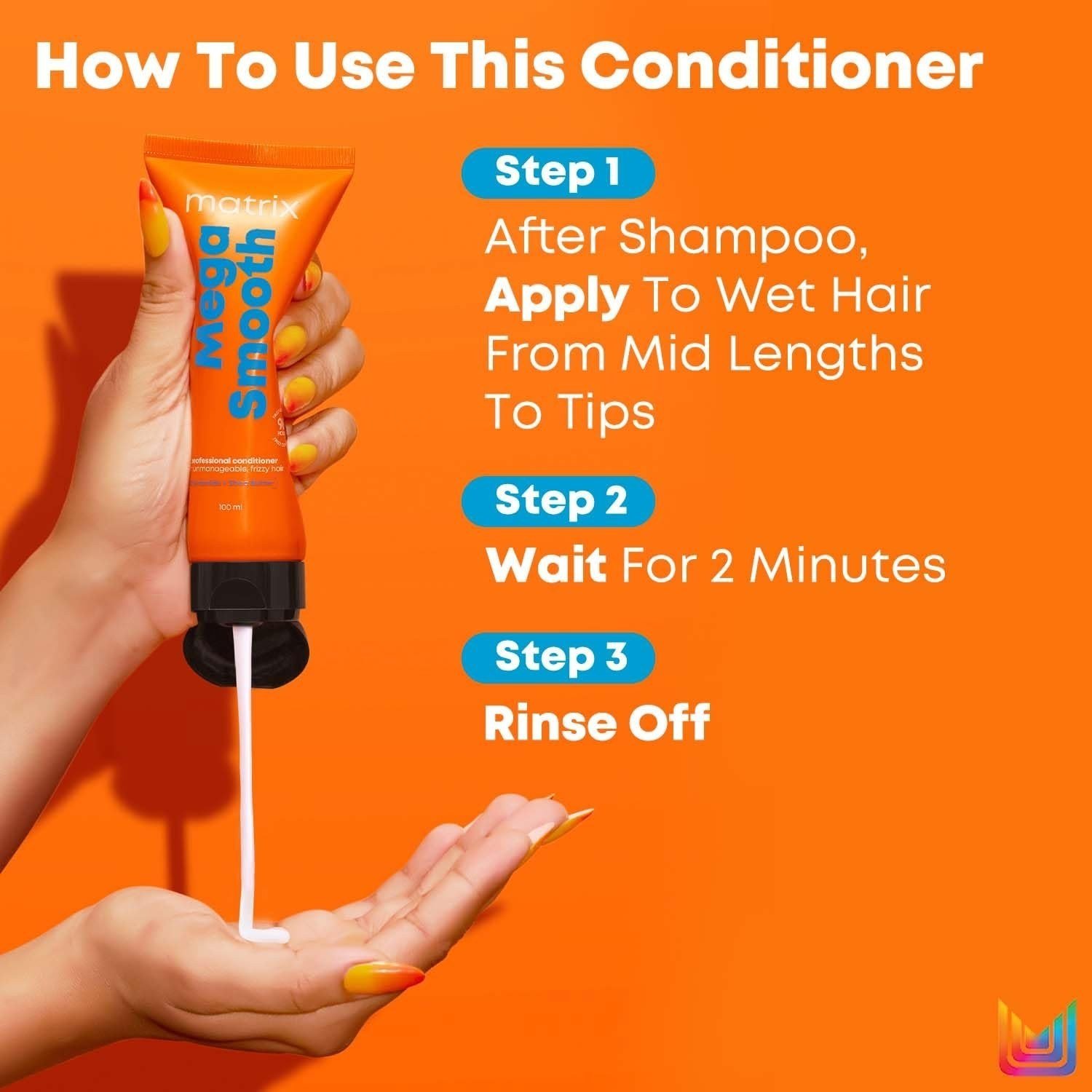 MATRIX Mega Smooth Shampoo , Conditioner And Serum With Shea Butter For Hairs thumbnail