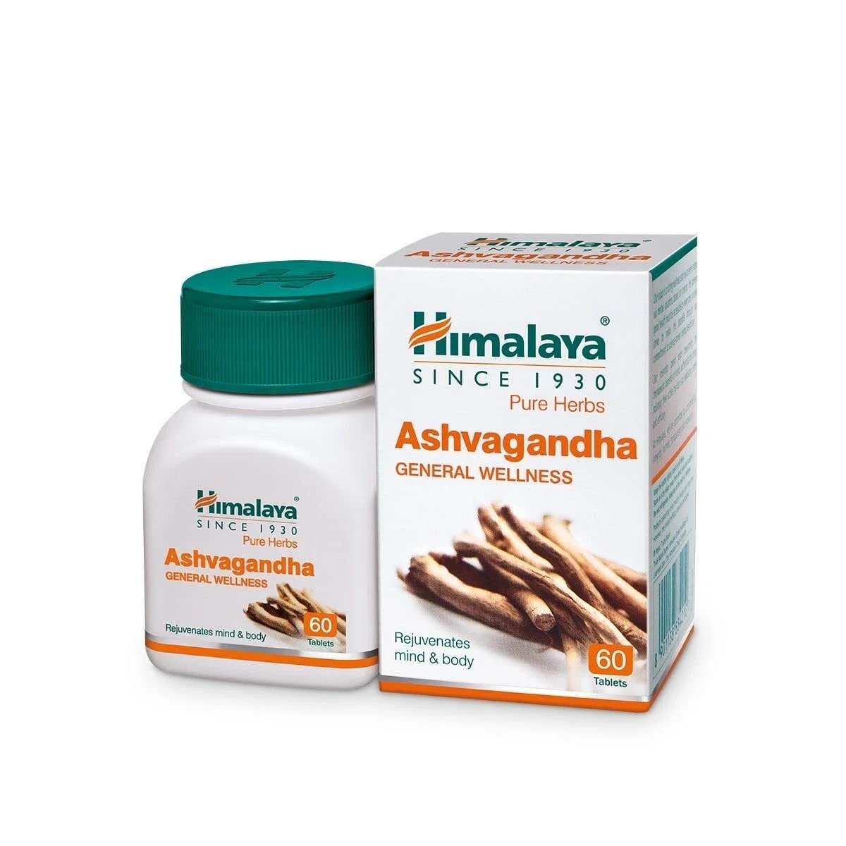 Himalaya Ashvagandha Stress Relief Rejuvenates Mind & Body 60 Tablets