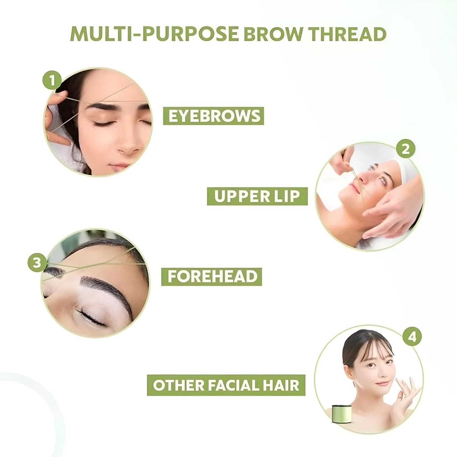 Organica Organic Cotton Eyebrow Threading Thread 8 Spool x 300m Pack thumbnail
