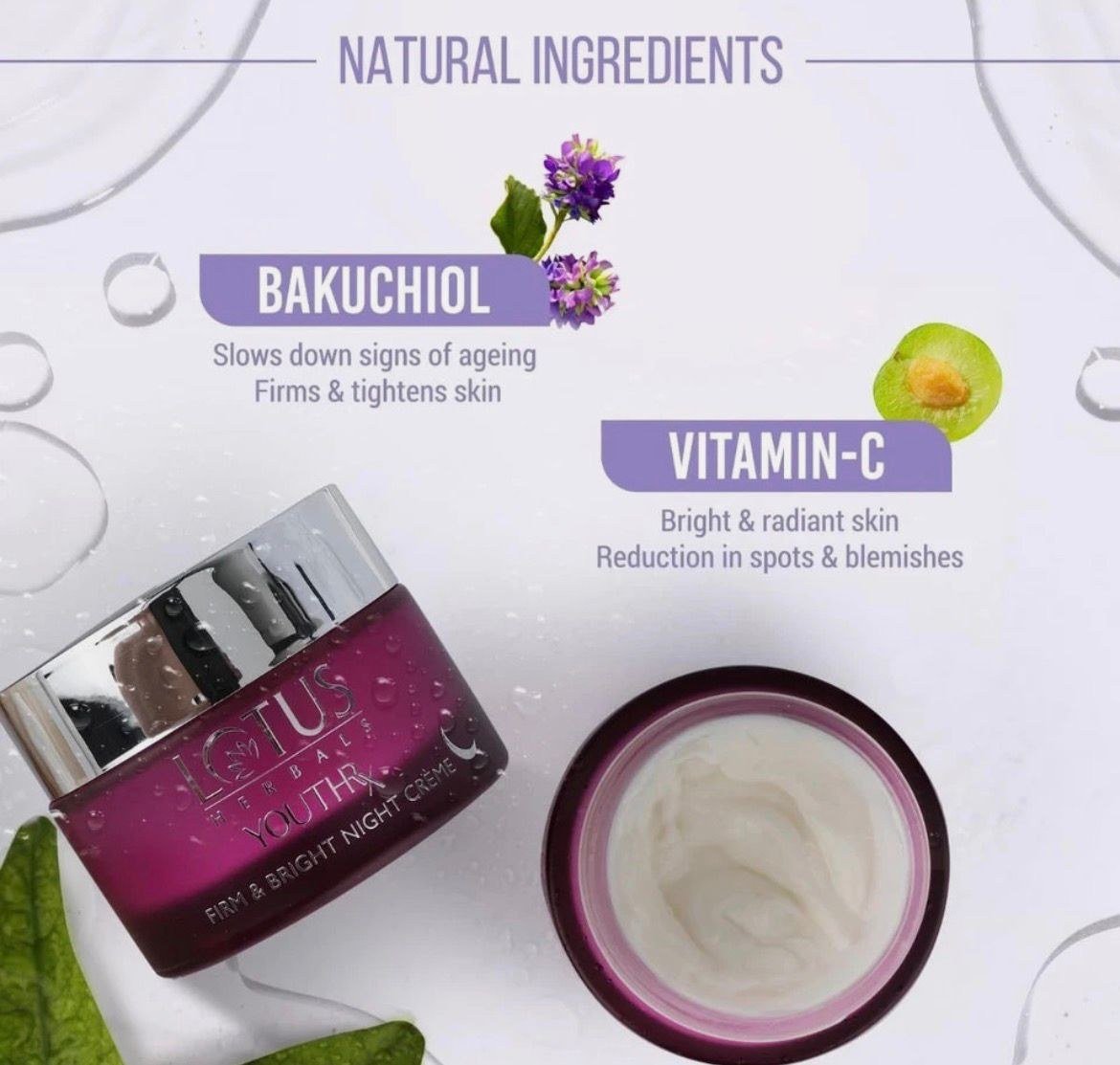 Lotus Herbals YouthRx Firm & Bright Night Cream Anti Ageing & Brightening 50g thumbnail