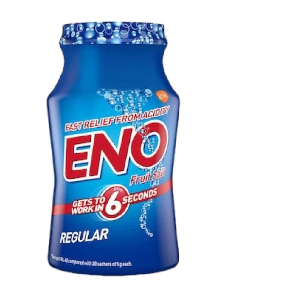ENO Regular Digestive Fruit Salt Powder Start Works in 6 Seconds 100g X 3 thumbnail