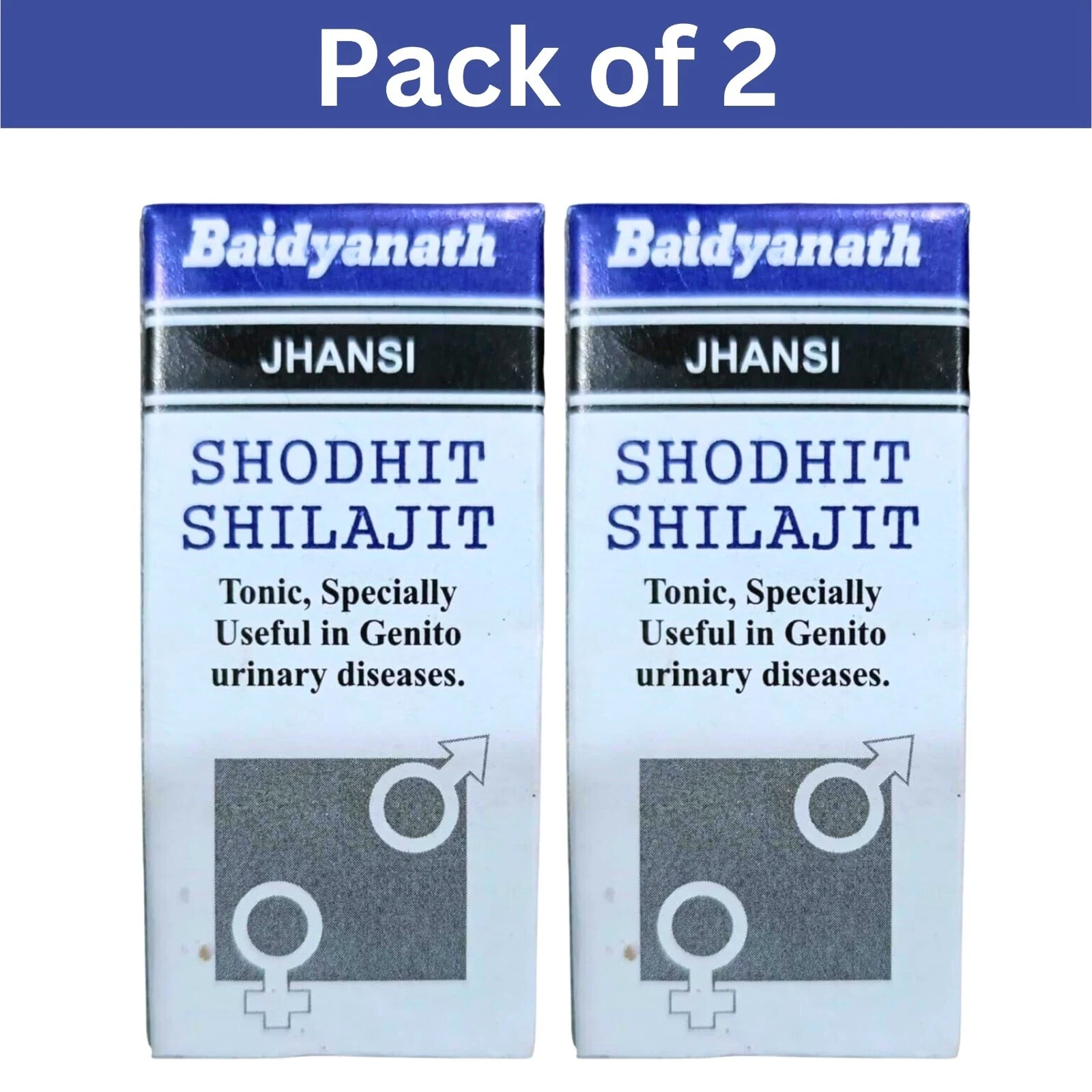 Baidyanath Shilajit premium Ayurvedic Shilajit 2X10g