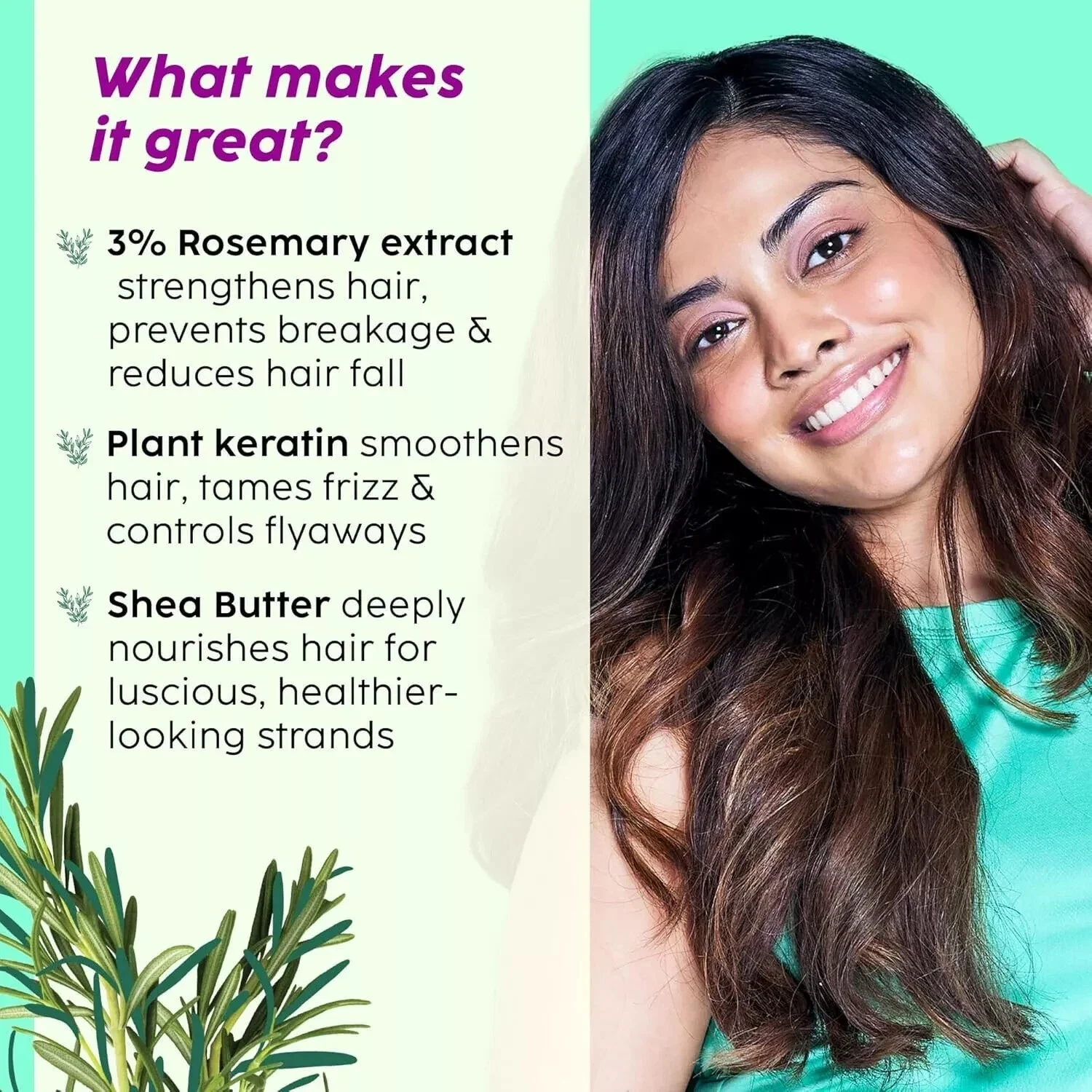 Plix Rosemary Anti-Hair Fall Treatment Advanced Hair Mask For Hairs 200ml thumbnail