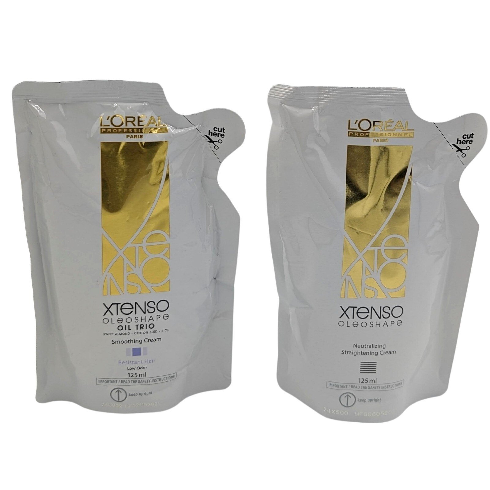 LOreal Xtenso Oleoshape Resistant Hair Cream BLUE 125ml + Neutralizing 125ml