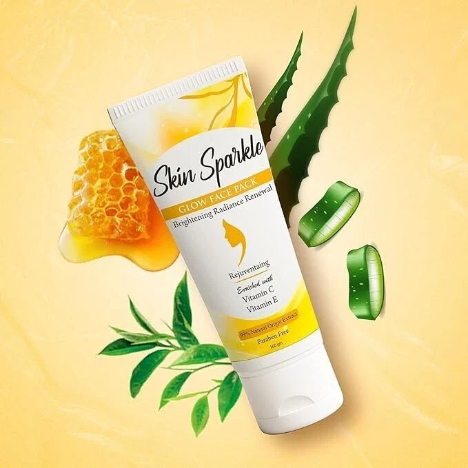 Skin Sparkle Glow Face Pack For Brightening Radiance Renewal Rejuventaing 100ml thumbnail