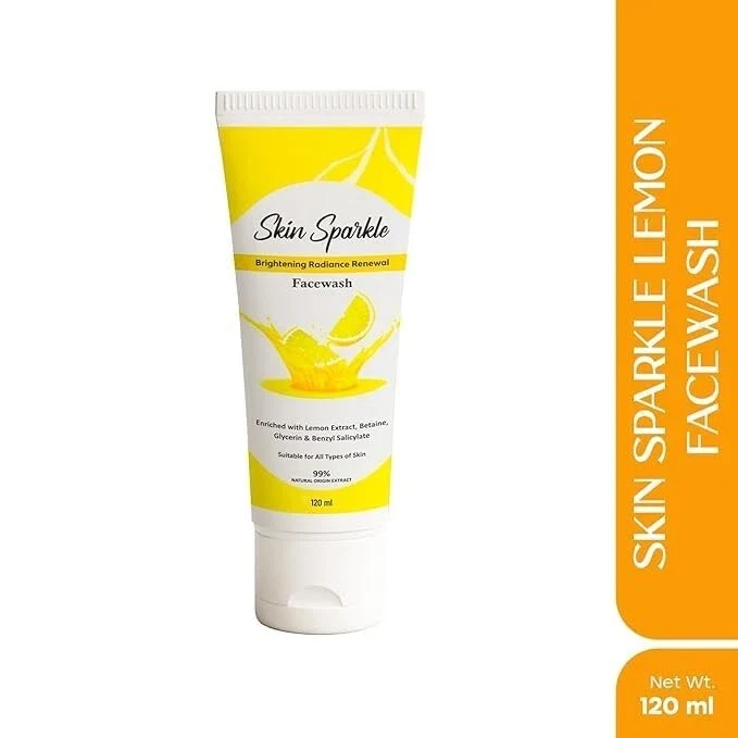 Skin Sparkle Lemon Face Wash With Lemon Extract,Betaine,Glycerin & Benzyl 120ml thumbnail