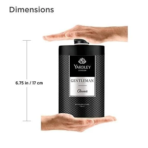 Yardley London Gentleman Classic Deodorising Body Talc Fresh Feel For Men 250g thumbnail