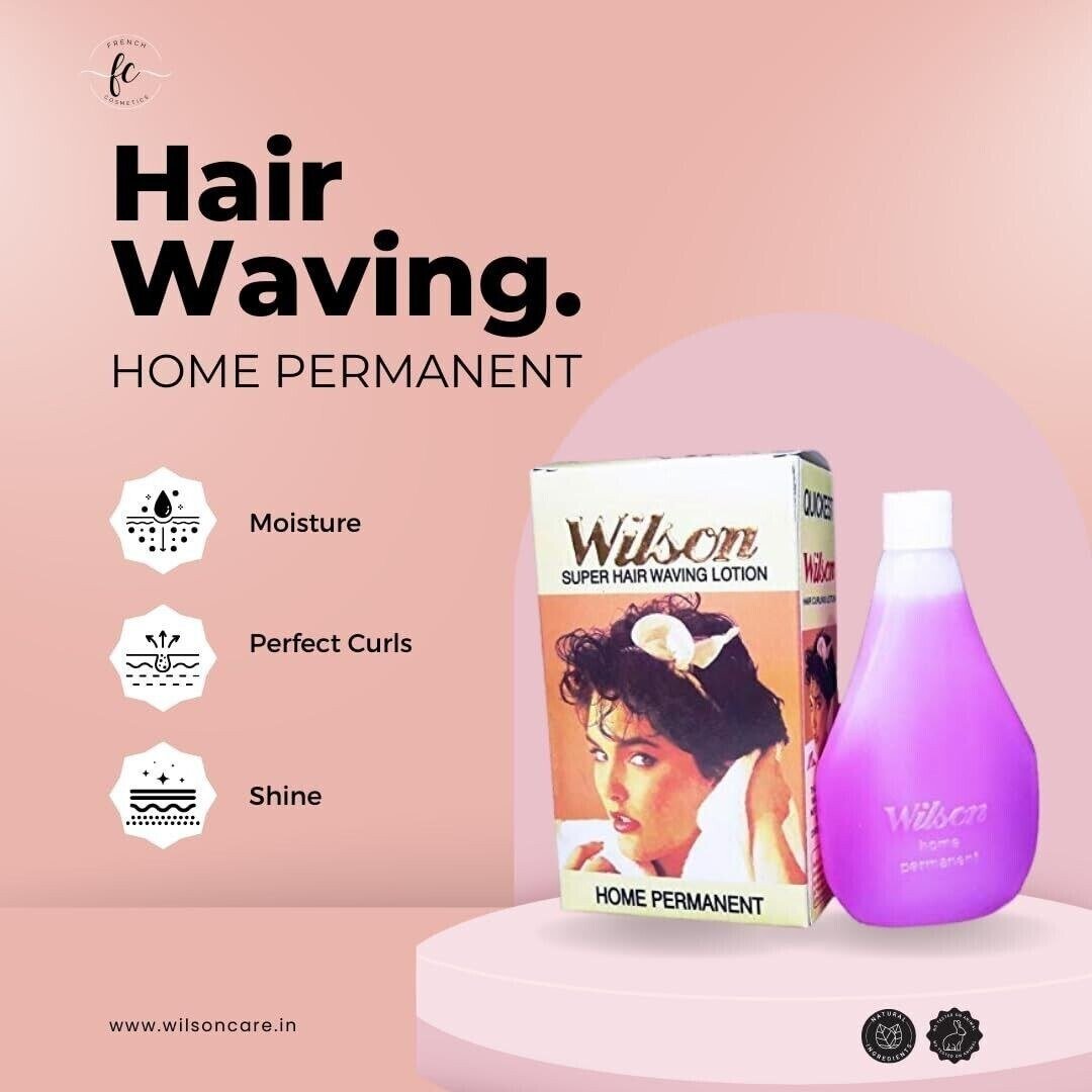Wilson Super Hair Waving Lotion With Stick Pins For Curling Hairs & Beard thumbnail