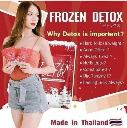 Frozen Detox 2 in 1 Detox with Psyllium Husk & Garcinia - 60 capsules thumbnail